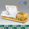 2015 de cercueil en bois de Style américain de New LUXES or couleur cercueil